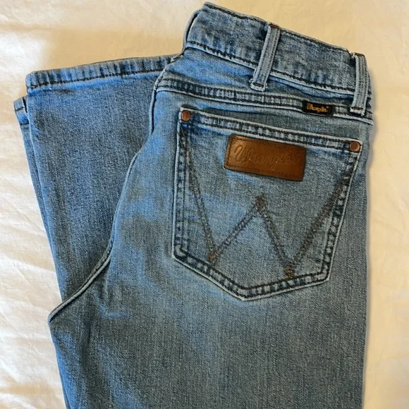 Mens 30x32 Wrangler Slim Bootcut Denim - Picture 10 of 10